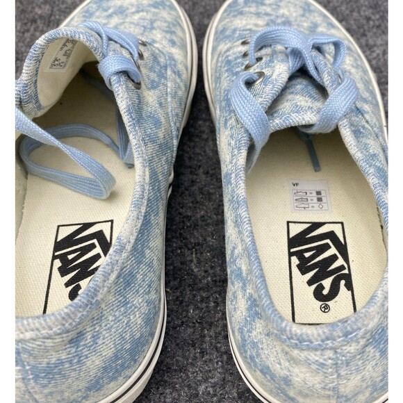VANS Shoes Women Size 7 AUTHENTIC Denim Winter Sky Blue Canvas Low Sneaker - Picture 8 of 15